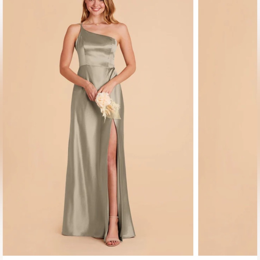 Birdy Grey Kensie Shiny Satin Dress - Moss Green